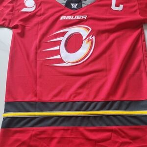 Bauer Red Hockey Jersey with Team Crest